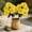 Yellow-YE-clearacne, variant on WWG 2-Pack Artificial Peony Stems 6 Heads Each Realistic Silk Flowers Bouquet for Home Table Wedding Vase Centerpiece 13.8in