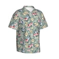 thumbnail image 2 of Haiem Rose Flowers Printed Hawaiian Shirt for Men - Men’s Casual Beach Summer Shirts - Stretch Fabric with Modern Fit-X-Large, 2 of 9