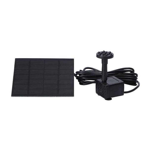 Bomba de fuente de agua solar DIY de 1,5 W con 6 boquillas para acuario de pecera al aire libre Sywqhk Para estrenar