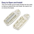 thumbnail image 4 of Uxcell Blinds Chain Handle, 2Pack 80mm Roller Shade Cord Weights for Window Parts, White, 4 of 6
