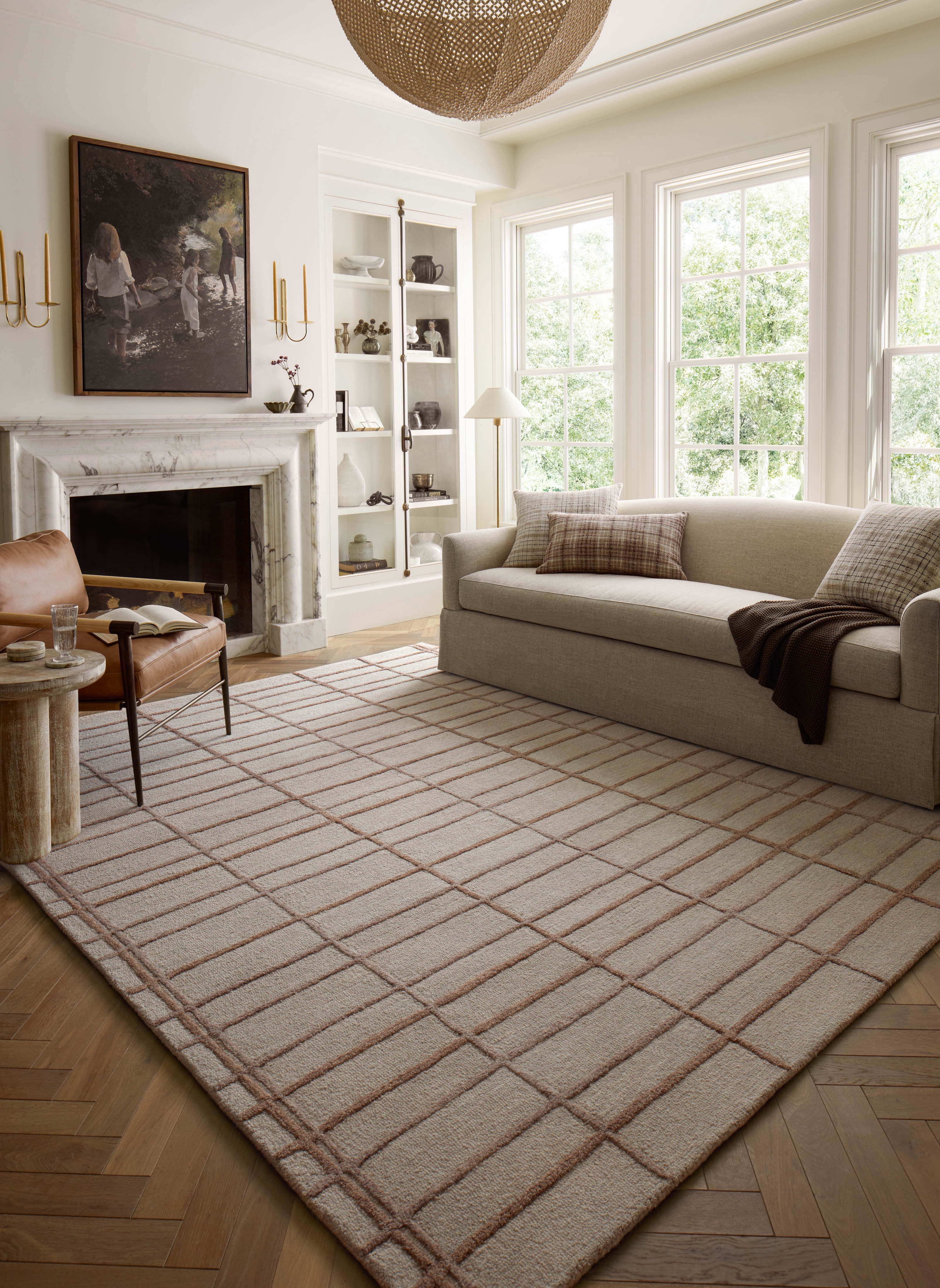 Chris Loves Julia x Loloi Bradley Rose / Blush 2'-6" x 7'-6" Runner Rug
