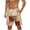 Brown, variant on Virmaxy Men's Swim Trunks Shorts Retro Print Hawaiian Board Shorts with Elastic Waist Drawstring Quick Dry Summer Shorts for Surfing Pool Parties Khaki-3 S