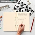 thumbnail image 5 of Footballs Full Ring Binder Notebook Journey Note Diary College Ruled Spiral Notebook Study Loose Leaf Paper A5 60 Pages, 5 of 8