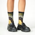 thumbnail image 4 of Fuzoiu Sunshine Jungle Dinosaur Print Kids Socks For Boys Girls,Grip Crew Socks with Non Slip,Lightweight Stretch Crew Socks,Toddlers Crew Boot Socks, 4 of 5