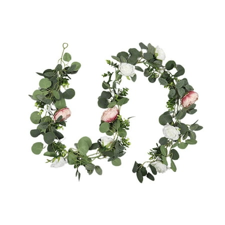 

Peony Vine Wedding Home Hydrangea Leaf Flower Vine Door Hanging