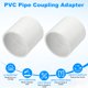thumbnail image 2 of Uxcell 2-Pack 3 Inch PVC Pipe Fitting Pipe Coupling Adapter, Conectores de Socket x Socket Sch40 para Uso Industrial [Blanco], 2 of 7