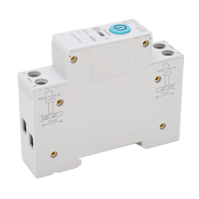 Smart Remote-Controlled Circuit Breaker with Timing Modes, 16A Current, 90-240V Voltage, PA66 Shell, Rail Installation, Color Indicator for Home Appliances