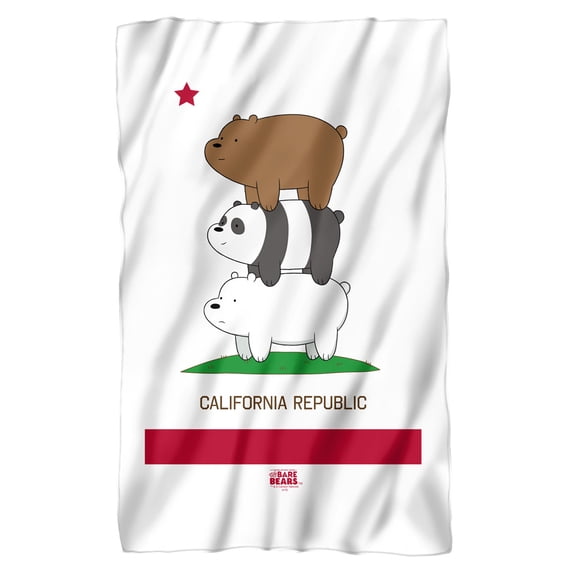 We Bare Bears California Stack Fleece Blanket 36' x 58'