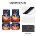 thumbnail image 4 of Vsdgher Red And Blue Fire Cloud Dragon Car Foot Mat Set of 4 Pieces Universal Floor Liner Car Accessories Fits Most Cars, Trucks, Vans, sedans, SUV, 4 of 7