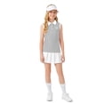 thumbnail image 2 of Actgleam Girls School Uniform Short Printed Sleeveless Polo Shirt,2-Pack,11-12Y, 2 of 10