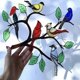 thumbnail image 2 of Glass Birds On Branch Metal Window Panel Hanging Decor Suncatcher Home Ornaments, 2 of 5