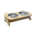 thumbnail image 5 of oshhnii Cat Bowl Stainless Steel Elevated Portable Food and Water Pet Bowls double bowl, 5 of 9