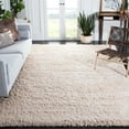 thumbnail image 2 of SAFAVIEH Polar Abbot Solid Shag Area Rug, Light Beige, 8' x 8' Square, 2 of 6