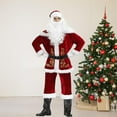 thumbnail image 4 of Traje de Papá Noel Navidad con guantes Ropa Traje de Papá Noel trajes Traje Chaqueta Xxxl Hugo Traje de Santa Claus, 4 of 10