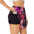 thumbnail image 3 of Lsque The Binding of Isaac Printed Women's Running Shorts with Liner Pockets,Elastic Quick Dry Workout Athletic Gym Yoga Shorts,Womens High Waist Shorts-X-Large, 3 of 9