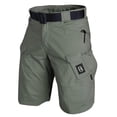 thumbnail image 4 of Men's Camo Cargo Shorts Multi Pockets Twill Elastic Waistband Short Drawstring Ripstop Straight Leg Cargo Shorts Summer Outdoor Work Casual Lightweight Joggers,Green 2XL, 4 of 5