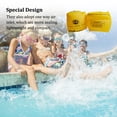 thumbnail image 4 of 2 Pieces Inflatable PVC Swim Belts Adjustable Arm Bands Self-taught Tube Armlets Teenagers Sports Training Equipment Toys Yellow, 4 of 6