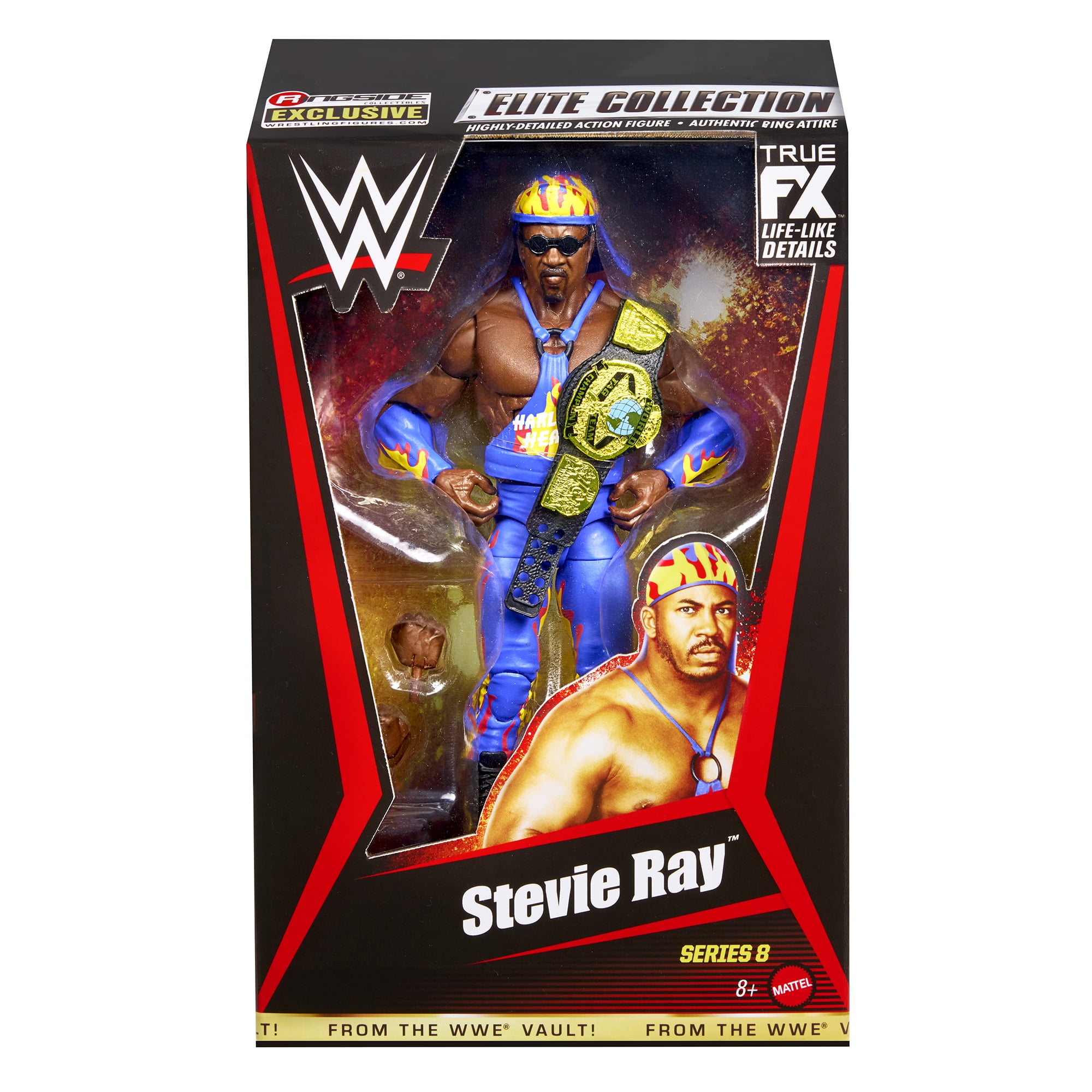 Package Deal (Harlem Heat - Booker T & Stevie Ray) - WWE From the Vault Ringside Exclusive Series 8 Mattel WWE Toy Wrestling Action Figures