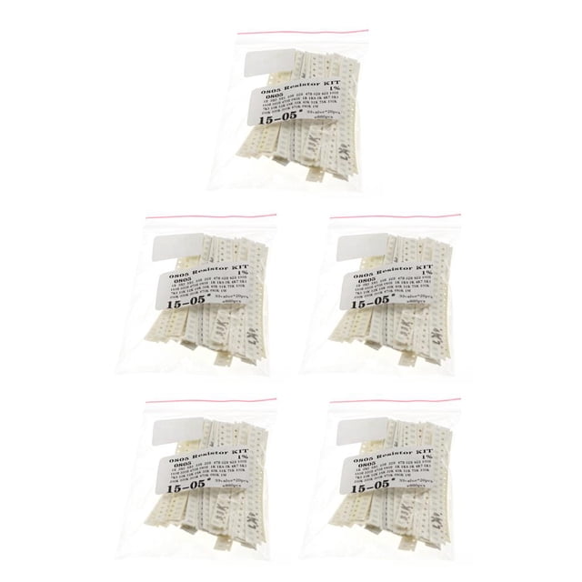 yingyy 660pcs / Sac Résistance Kit Divers Plastique Résistant à la Chaleur Film de Résistance de Circuit Pack 33 Types Ohm Remplacement Électrique 0805 Puce 0805 Puce 5PCS