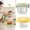 A,B, variant on Reusable Glass Storage Jar with Airtight Lid, 8oz Capacity Leakproof Snack Container for Baby Puree, Salad Dressing, and Condiments, Multicolor, 10.5 x 10.5 x 7.2cm, Glass, Includes 1 Glass Jar