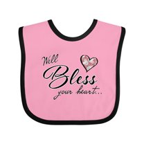 Inktastic Well Bless Your Heart with Floral Print Boys or Girls Baby Bib