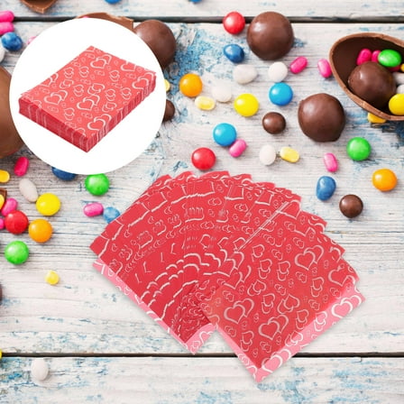 DRAFIDEEP Goodies Caramel Wrappers Rosy 1000Pcs 4.9X3.6X0.04In