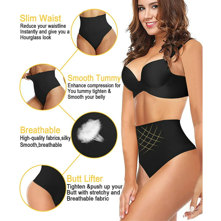 Lilvigor Thong Shapewear for Women Tummy Control Butt Lifter Body Shaper  Seamless Slimmer Panties Shaping Thongs
