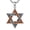 Star of David, variant on Star of David Necklace Sterling Silver Wooden Pendant Hebrew Amulet Jewish Star Jewelry Gifts for Men Women