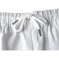thumbnail image 4 of SURJDE Men Linen Harem Pant Stretchy Waist Drawstring Loose Fit Beach Trousers, 4 of 7