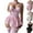 Pink, variant on uublik Womens Sleepwear Pajamas Set Valentine's Day Night Gowns Soft Loungewear Sleepwear Black