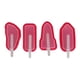thumbnail image 1 of 4 Unids / Set de de Silicona Hecho en hogar Creativo para de Sin BPA Rojo BLESIY Moldes para paletas heladas, 1 of 8