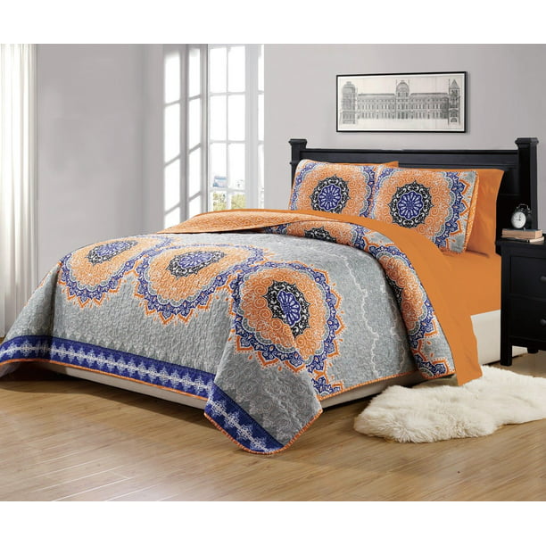 California King Bedspread Quilt, White California King Bedspread