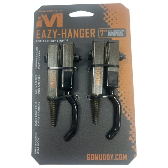 Muddy 7" Multi Hanger Treestand Hook, 2PK
