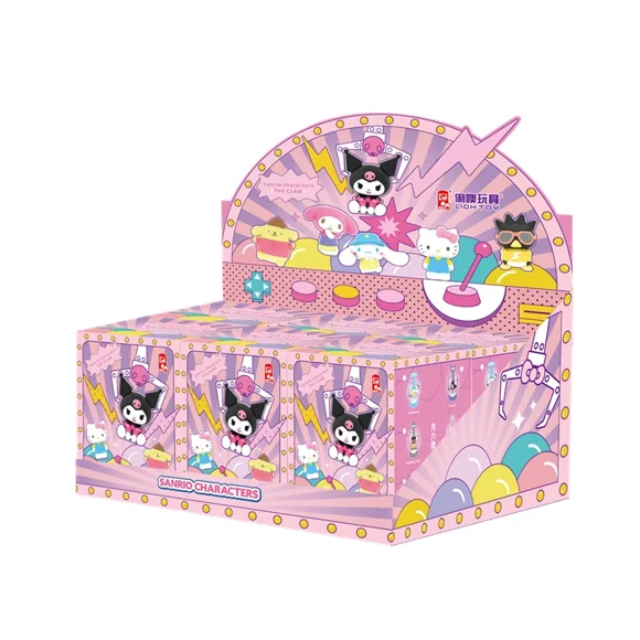 Sanrio The Claw Blind Box Anime Clip Doll Machine Surprise Action Figure Mini Ornament Cinnamonoll Melody Kuromi Model Toy Gift hello kitty