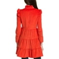 thumbnail image 2 of Sail to Sable womens  Baby Corduroy Tunic Flare Dress, m, Red, 2 of 3
