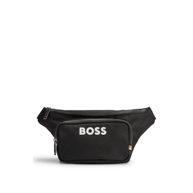 Riñonera Hugo Boss Negro con Logo en Contraste y Correa Distintiva