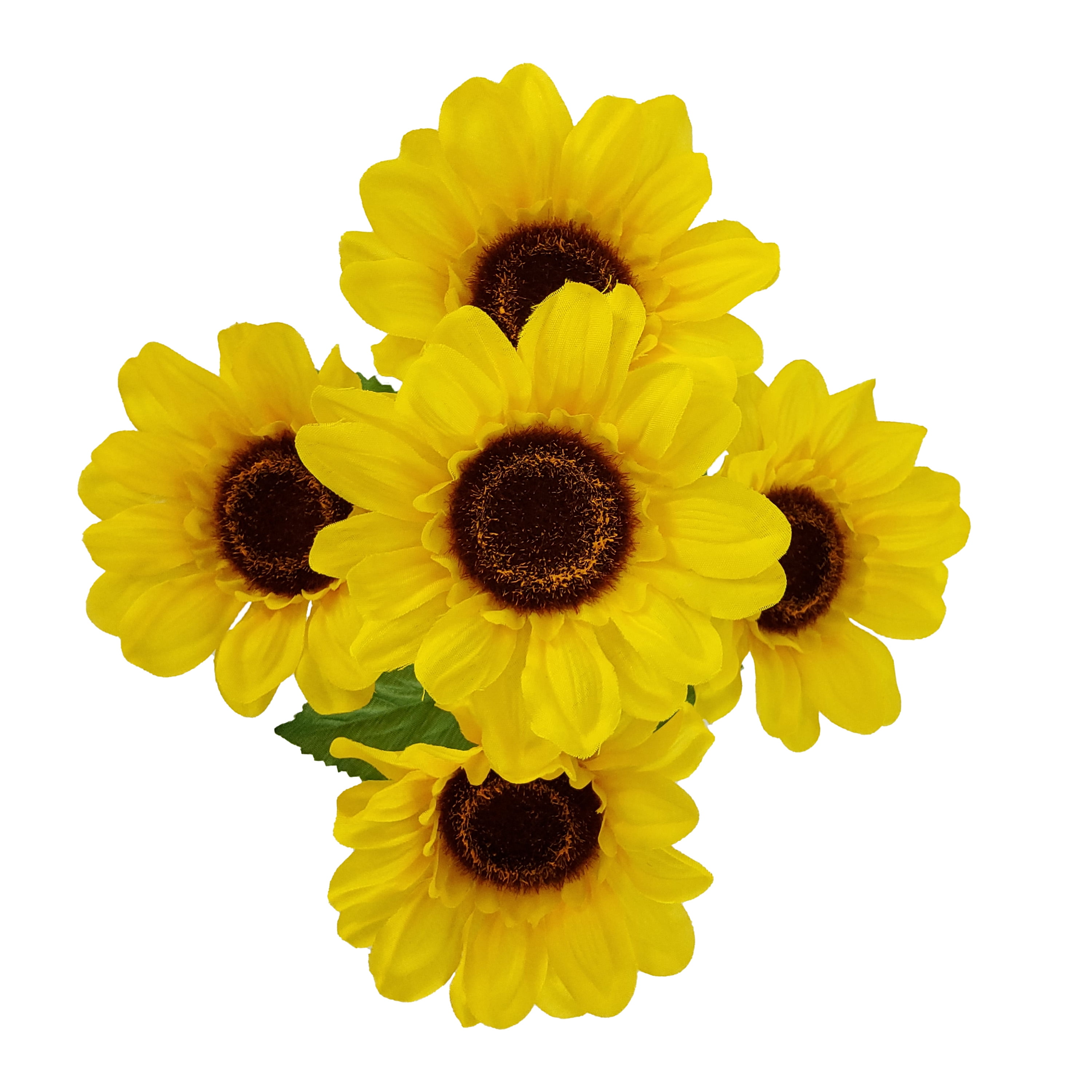 Mainstays 12.5 in Indoor Artificial Sunflower Pick, Yellow Color.