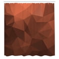thumbnail image 2 of Ambesonne Valentine's Day Shower Curtain, Art Geometric Print, 69"Wx84"L, Redwood, 2 of 4