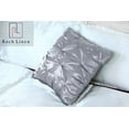 thumbnail image 3 of Roch Linen Set of 2 Pintuck Design Throw Pillow Cover ( 16x16 inch) Silky Soft Shiny Decorative Satin Cushion Cover for Bed Sofa Couch !!(Silver Grey), 3 of 6
