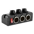thumbnail image 2 of Cigar Lighter Adapter Car Power Adapter 1224V Cigar Lighter Adapter 3 Way Port 16A Waterproof Overload Protection W CutOut Switch, 2 of 8