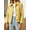 Yellow, variant on Caywon Women's Cropped Plaid Button-Up Jacket with Drop Shoulder and Side Pockets, Loose Cut Casual Outwear for Spring and Fall Vacation Travel