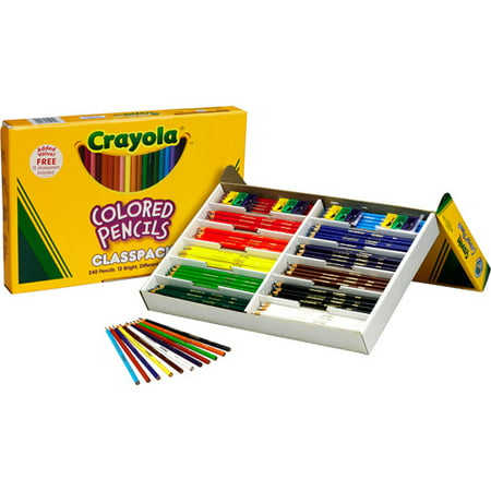 Download Crayola 240-Count Color Pencil Classpack - Walmart.com