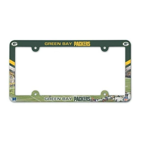 Green Bay Packers Cadre de Plaque d'Immatriculation Couleur Complète
