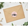 thumbnail image 3 of Darling Souvenir Round Scroll Banner Save The Date Stickers Wedding Personalized Bride Groom Names And Date Envelope Seals 45 Pcs, 3 of 4