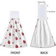 thumbnail image 4 of SKYSONIC Strawberries Hanging Tie Towels 2 Pieces, Absorbent Hand Towels Tea Bar Dish Dry Towels for Kitchen Bathroom Home Decor,14" x18.2", 4 of 7