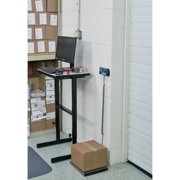 Brecknell Portable Shipping Scale - 400 Lb / 181 Kg Maximum Weight Capacity - Stainless Steel - White (lps400_35)