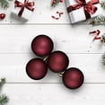 thumbnail image 2 of Northlight Shatterproof Matte Christmas Ball Ornaments 2.5" (60mm) - Burgundy - 60ct, 2 of 4