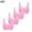Pink, variant on Loopsun Plus Size Bras for Women, 4PC Women Solid Ultra-thin Large Bra Sports Bra Full Bra Cup Tops Underbra Black S
