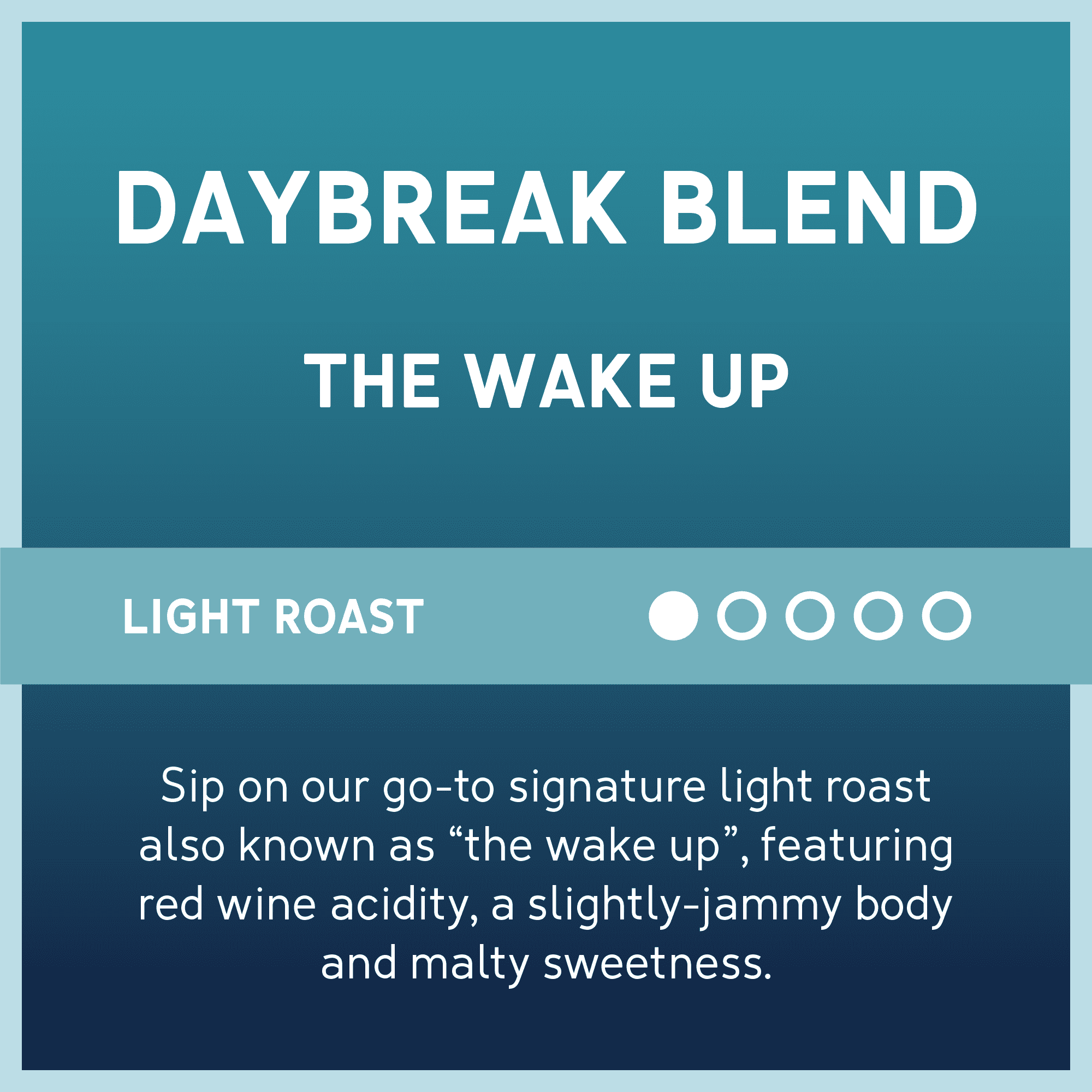 Caribou Coffee Daybreak Blend Premium Light Roast Whole Bean Coffee, Arabica, 12 oz