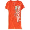 thumbnail image 1 of Aeropostale Womens 1987 SS Graphic T-Shirt, naranja, grande, 1 of 1
